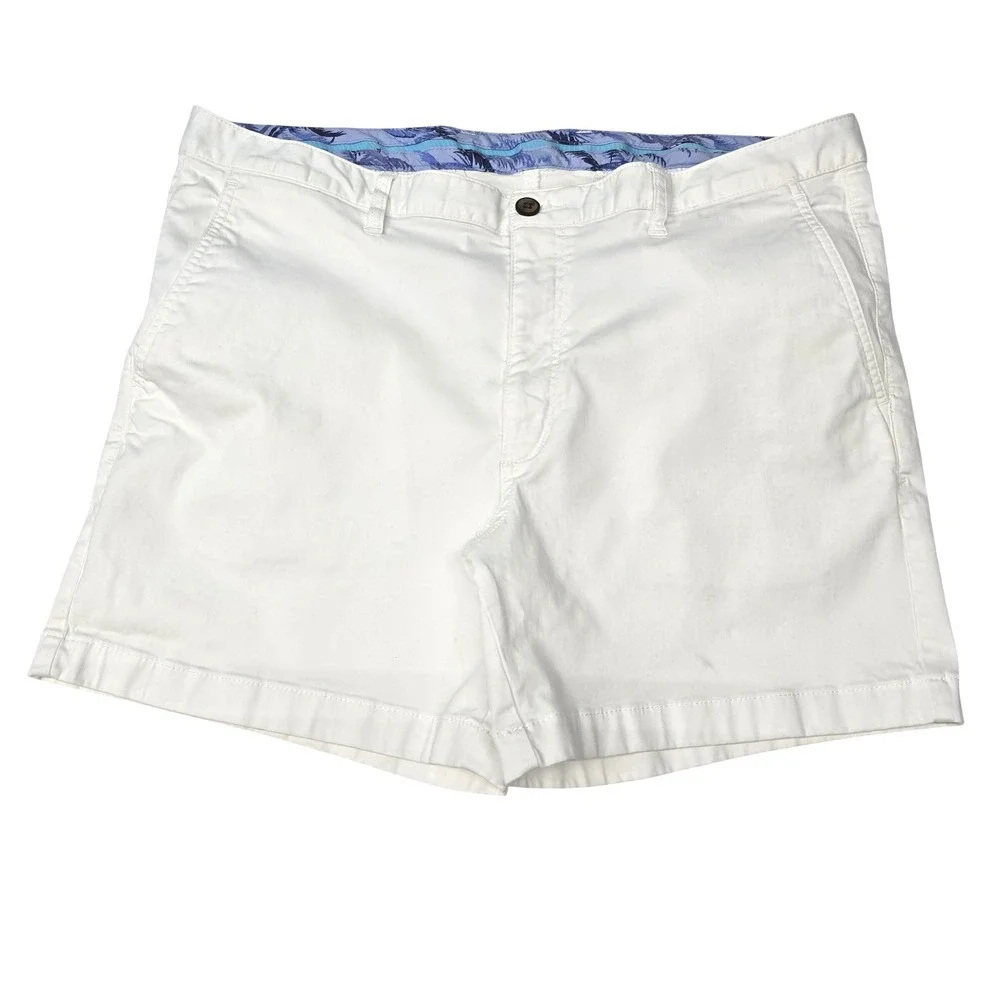 Tommy Bahama Boracay White Chino Shorts Women 38 Stretch Cotton Vacation Resort‎